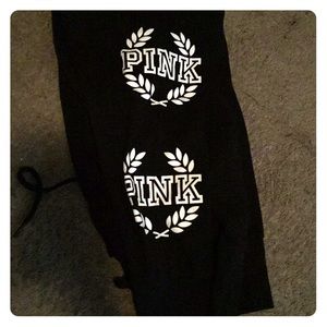 Black sweats from pink